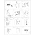 Steinhauer Außenwandleuchte LOGAN, IP54, Up/Down, mit Dämmerungs-Sensor, eckig, inkl 2x GU10 LED 4W 2700K 345lm (schaltbar), Schwarz