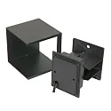 Steinhauer LED Außenwandleuchte LOGAN, IP54, Up/Down, mit Dämmerungs-Sensor, 2x 3W 2700K 240lm, verstellbar, schwarz matt / gold matt