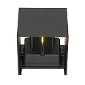 Steinhauer LED Außenwandleuchte LOGAN, IP54, Up/Down, mit Dämmerungs-Sensor, 2x 3W 2700K 240lm, verstellbar, schwarz matt / gold matt