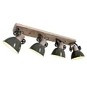 Mexlite Spot GEARWOOD, 4 flames, green