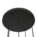 pendant luminaire BOLLIQUE 5 flames E27 IP20, amber, brass, black dimmable