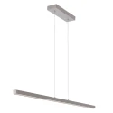 Mexlite LED Pendelleuchte DANSKE, 114cm, 20W 2700K 2000lm, CRi >90, mit Touch-Dimmer, stahl gebürstet