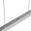 Mexlite LED Pendelleuchte DANSKE, 114cm, 20W 2700K 2000lm, CRi >90, mit Touch-Dimmer, stahl gebürstet