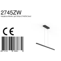 Mexlite LED Pendelleuchte DANSKE, 114cm, 20W 2700K 2000lm, CRi >90, mit Touch-Dimmer, schwarz matt