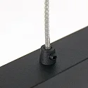 Mexlite LED Pendelleuchte DANSKE, 114cm, 20W 2700K 2000lm, CRi >90, mit Touch-Dimmer, schwarz matt