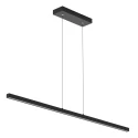 Mexlite LED Pendelleuchte DANSKE, 114cm, 20W 2700K 2000lm, CRi >90, mit Touch-Dimmer, schwarz matt