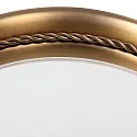 Steinhauer Deckenleuchte CEILING AND WALL 2785BR, IP20, Ø 29cm, E27, mit Zierring in Flechtoptik, bronze / Glas weiß matt