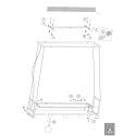 Mexlite pendant luminaire BUCKLEY 4 flames, with shelf E27 IP20, black matt dimmable
