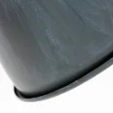 Mexlite Strahler-Rondell GEARWOOD, 3-flammig, 3x E27, verstellbar, Kautschuk-Holz / Metall, grau matt / innen weiß