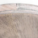 Strahler-Rondell GEARWOOD, 3-flammig, 3x E27, verstellbar, Kautschuk-Holz / Metall
