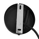 Mexlite Mexlite Pendant luminaire AUREOLE, 1 flame, with gold ring, 45cm, black