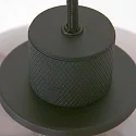 Steinhauer Pendelleuchte REFLEXION, 5-flammig, 5x E27, schwarz matt / Rauchglas teilverspiegelt
