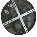 Steinhauer Steinhauer Pendant luminaire REFLEXION, 3 flames, smoky, fitting black