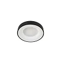 Steinhauer LED Deckenleuchte RINGLEDE, Ø 30cm, 30W 2700K 2800lm, direkt / indirekt, dimmbar, schwarz matt