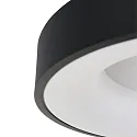 Steinhauer LED Deckenleuchte RINGLEDE, Ø 30cm, 30W 2700K 2800lm, direkt / indirekt, dimmbar, schwarz matt