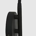 Steinhauer wall luminaire NATASJA with switch, with flex arm GU10 IP20, black matt dimmable