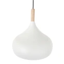 Mexlite Pendelleuchte BJORR, 3-flammig, 3x E27, weiß matt / buche natur natur