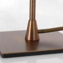 Steinhauer table lamp ANCILLA 1 flame, long, with switching function, conical E14 IP20, brushed bronze dimmable