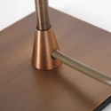 Steinhauer table lamp ANCILLA 1 flame, long, with switching function, conical E14 IP20, brushed bronze dimmable
