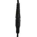 Mexlite LED Stehleuchte / Leseleuchtee SERPENT, 6W 2700lm 600lm, mit gummiertem Flexarm + Push-Dimmer, stahl gebürstet / schwarz