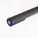 LED Stehleuchte / Leseleuchtee SERPENT, 6W 2700lm 600lm, mit gummiertem Flexarm + Push-Dimmer, stahl gebürstet / schwarz