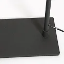 LED Stehleuchte / Leseleuchtee SERPENT, 6W 2700lm 600lm, mit gummiertem Flexarm + Push-Dimmer, stahl gebürstet / schwarz