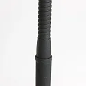 LED Stehleuchte / Leseleuchtee SERPENT, 6W 2700lm 600lm, mit gummiertem Flexarm + Push-Dimmer, stahl gebürstet / schwarz
