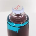 Mexlite Lavalampe VOLCANO, zylindrisch, inkl. E14, 30W 2700K 200lm, Wasser blau / Lava rot, mit Schnurschalter, schwarz matt