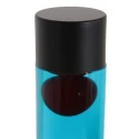 Mexlite Lavalampe VOLCANO, zylindrisch, inkl. E14, 30W 2700K 200lm, Wasser blau / Lava rot, mit Schnurschalter, schwarz matt