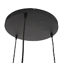 Steinhauer pendant luminaire BOLLIQUE 3 flames, round E27 IP20, black matt dimmable