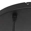 Steinhauer pendant luminaire BOLLIQUE 3 flames, round E27 IP20, black matt dimmable