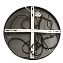 Steinhauer pendant luminaire BOLLIQUE 3 flames, round E27 IP20, black matt dimmable
