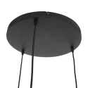 Steinhauer Pendelleuchte BOLLIQUE, 3-flammig, Rondell, 3x E27, schwarz matt / Rauchglas teilverspiegelt