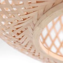anne light & home Deckenleuchte MAZE, Ø 40cm, E27, Metall / Bambus, naturbraun