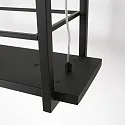Steinhauer pendant luminaire TØR 6 flames, with shelf IP20, black matt dimmable