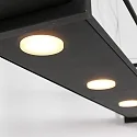 Steinhauer pendant luminaire TØR 6 flames, with shelf IP20, black matt dimmable