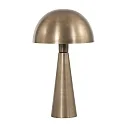 Retro-Tischleuchte PIMPERNEL, Pilzform, Down, Ø 25cm / Höhe 42cm, E27, mit Schnurschalter, bronze antik