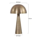 Steinhauer table lamp PIMPERNEL down, round, with switch, with plug, conical E27 IP20, bronze 