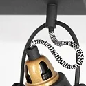 Mexlite wall and ceiling luminaire NOVÉ 2 flames, adjustable E14 IP20, black matt dimmable