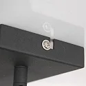 Mexlite wall and ceiling luminaire NOVÉ 2 flames, adjustable E14 IP20, black matt dimmable