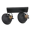 Mexlite wall and ceiling luminaire NOVÉ 2 flames, adjustable E14 IP20, black matt dimmable