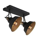 Mexlite wall and ceiling luminaire NOVÉ 2 flames, adjustable E14 IP20, black matt dimmable