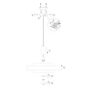 anne light & home Pendelleuchte FLINTER, Ø 50cm, zylindrisch, schwarz matt / innen gold