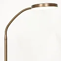 Mexlite LED Stehleuchte PLATU, mit Flexarm, 10W 2700-4000K (CCT) 900lm, mit Touch-Dimmer, bronze