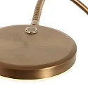Mexlite LED Stehleuchte PLATU, mit Flexarm, 10W 2700-4000K (CCT) 900lm, mit Touch-Dimmer, bronze