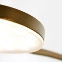 Mexlite LED Stehleuchte PLATU, mit Flexarm, 10W 2700-4000K (CCT) 900lm, mit Touch-Dimmer, bronze