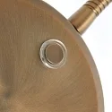 Mexlite LED Stehleuchte PLATU, mit Flexarm, 10W 2700-4000K (CCT) 900lm, mit Touch-Dimmer, bronze