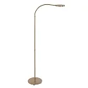 Mexlite LED Stehleuchte PLATU, mit Flexarm, 10W 2700-4000K (CCT) 900lm, mit Touch-Dimmer, bronze