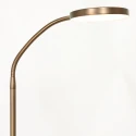 Mexlite LED Stehleuchte PLATU, mit Flexarm, 10W 2700-4000K (CCT) 900lm, mit Touch-Dimmer, bronze
