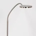 Mexlite LED Stehleuchte PLATU, mit Flexarm, 10W 2700-4000K (CCT) 900lm, mit Touch-Dimmer, stahl gebürstet